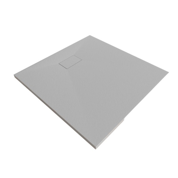 NOVA - Plato de ducha SMC, plato de ducha efecto piedra Gris