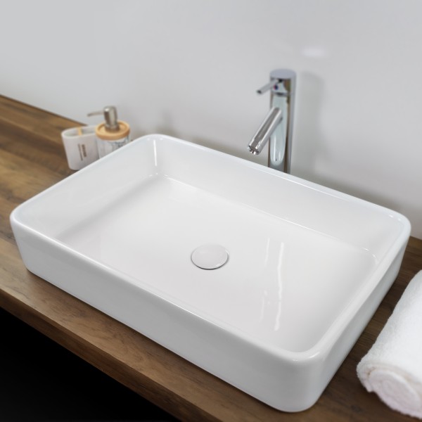 LAMONE - High-quality ceramic countertop washbasin