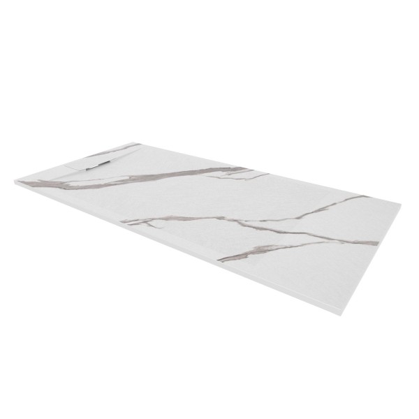SMC Duschwanne Polar Marmor Weiß